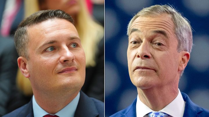 Wes Streeting and Nigel Farage