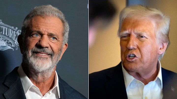 Mel Gibson and Donald Trump.