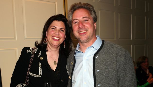 Kirstie Allsopp and her partner Ben Andersen in 2010