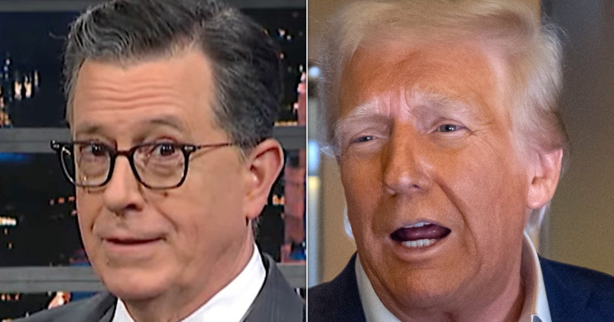 NextImg:Stephen Colbert Spots Moment Trump Started 'Pissing People Off On A Global Scale'