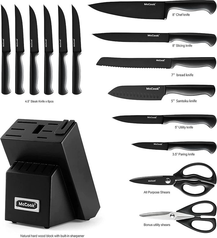 Your kitchen is about to get a fantastic upgrade with this on-sale knife set featuring a built-in sharpener. Grab it while it's over 40% off.