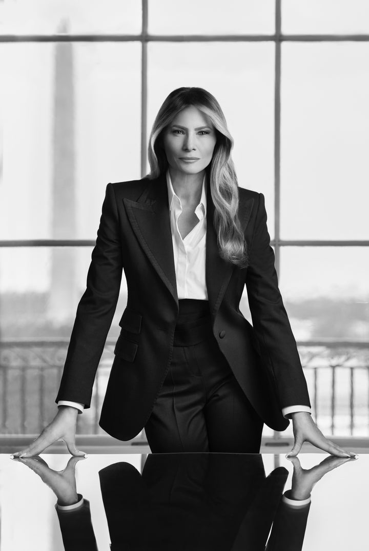 Melania Trump's official portrait was taken last week.