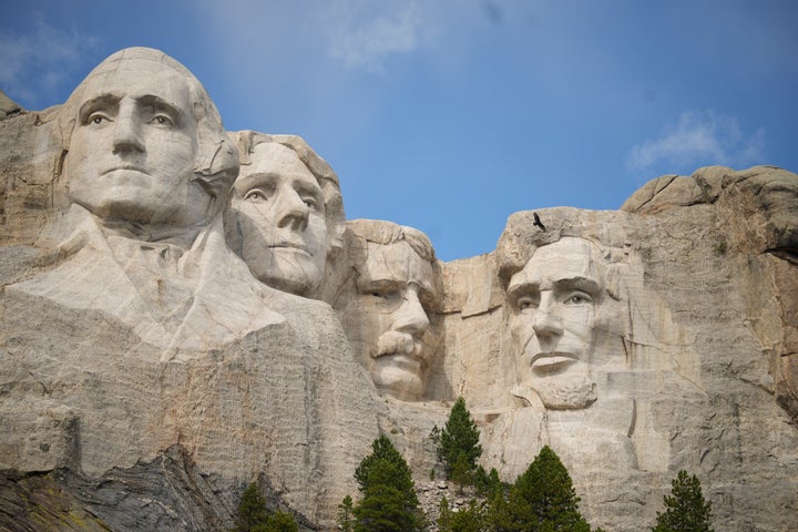 The Mount Rushmore National Memorial.