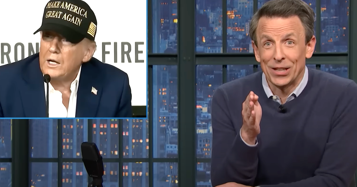 NextImg:Seth Meyers Never Wants Trump To Say These 2 Words ‘Ever Again’