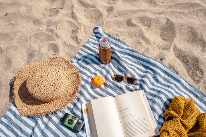 Picnic setup on the beach