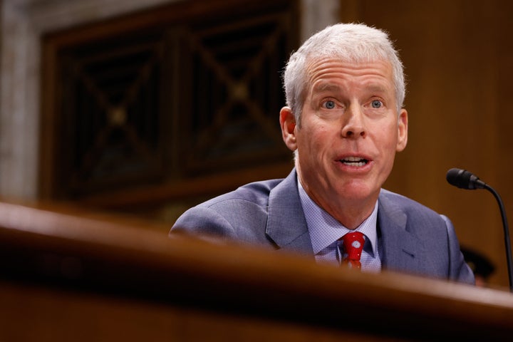 Engineer and businessman Chris Wright testifies Jan. 15 at a Senate Energy and Natural Resources Committee hearing on his nomination to be secretary of energy.