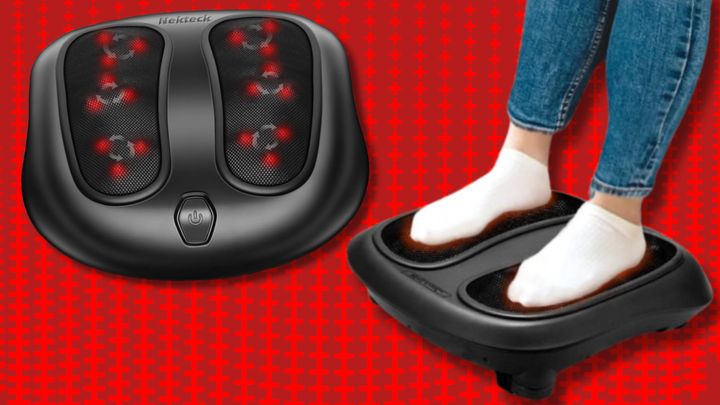 This versatile Nekteck heated massager can be used on your feet or back and it's under $50.