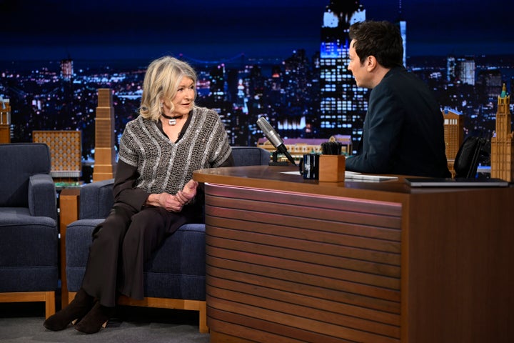 Martha Stewart appeared on "The Tonight Show" with host Jimmy Fallon on Jan. 27.