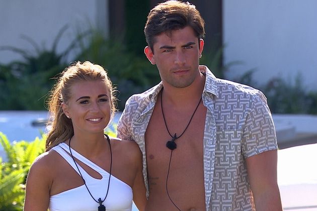 Jack Fincham with his ex-girlfriend Dani Dyer in the Love Island villa