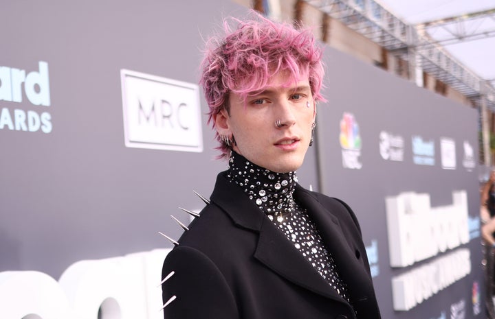 Machine Gun Kelly attends the 2022 Billboard Music Awards.