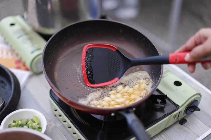 Take care to use cooking utensils that won't scratch or damage your Teflon coating.