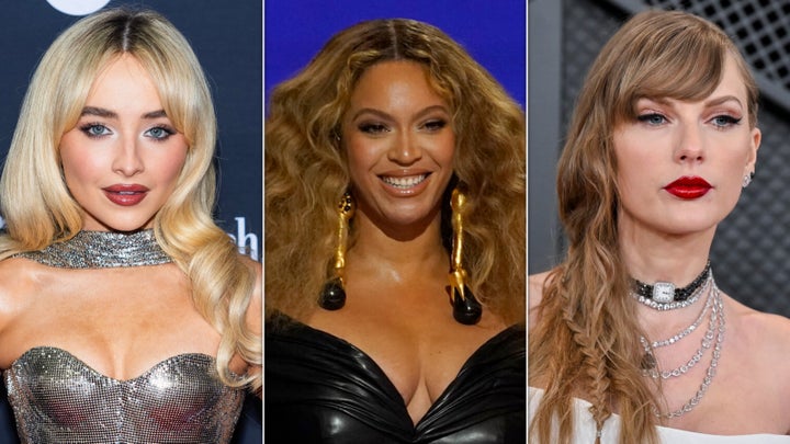 Sabrina Carpenter, Beyoncé and Taylor Swift.