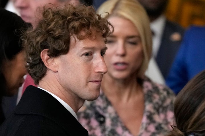 Facebook CEO Mark Zuckerberg at the inauguration of Donald Trump on January 20, 2025.