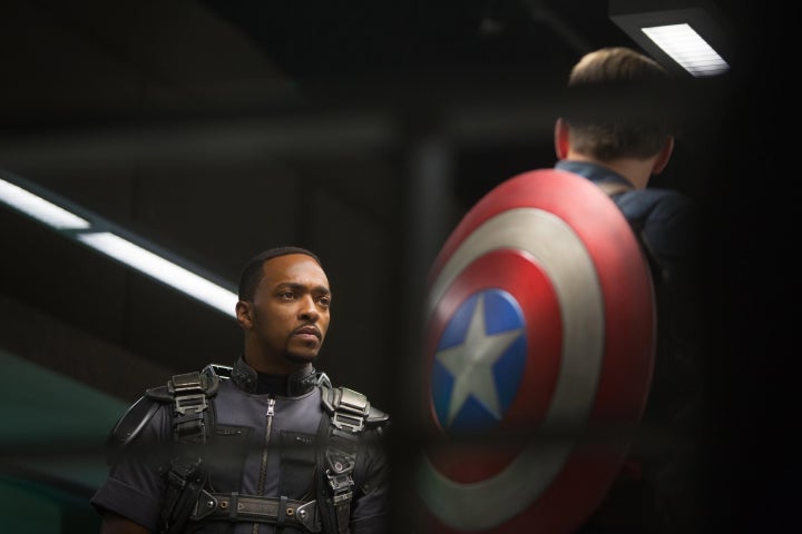 Anthony Mackie in 2014's Captain America: The Winter Soldier