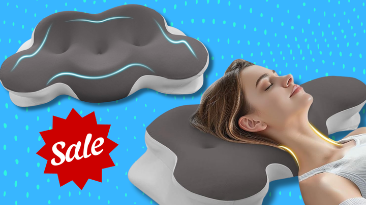 This cervical neck pillow is under $50, grab one today.