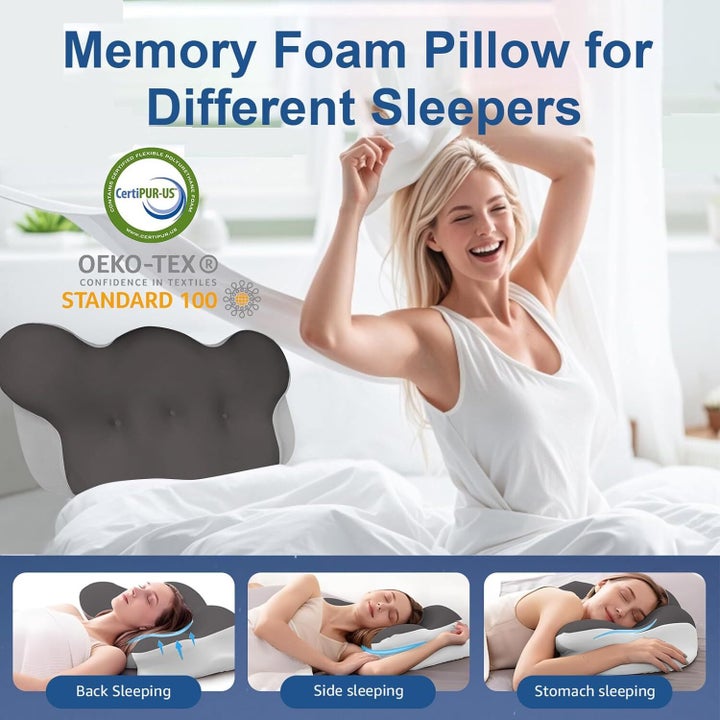 This memory foam pillow suits all sorts of needs and it's a steal at under $50.