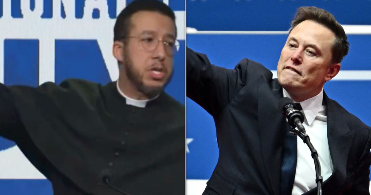 Priest's License Revoked By Church After Copying Musk's Salute At Anti-Abortion Summit