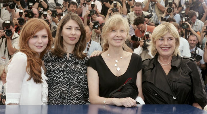 Director Sofia Coppola and actors Kirsten Dunst, Aurore Clement and Faithfull promoting the film “Marie Antoinette” at the 59th International Cannes Film Festival in 2006.