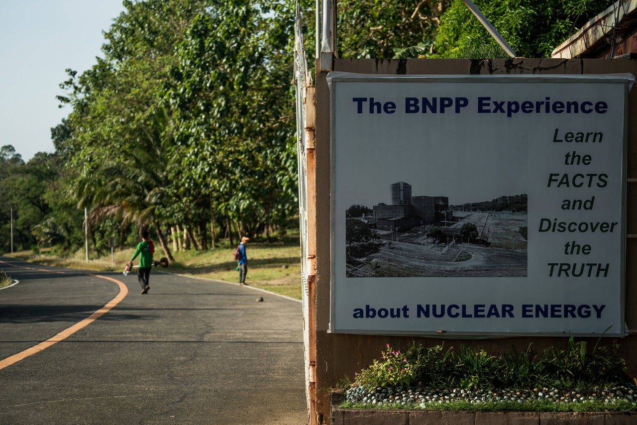 The Bataan Nuclear Power Plant sits about 70 kilometers linear distance from the Philippines' capital Manila. The plant was former president Ferdinand Marcos Sr.'s response to the oil crisis in the 1970s. It was completed in 1984 but was never loaded with fuel or operated, haunted by safety concerns and corruption allegations. 