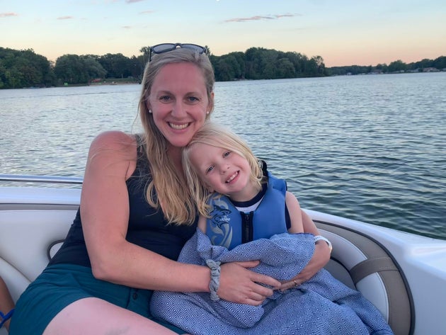 The author and her oldest son.