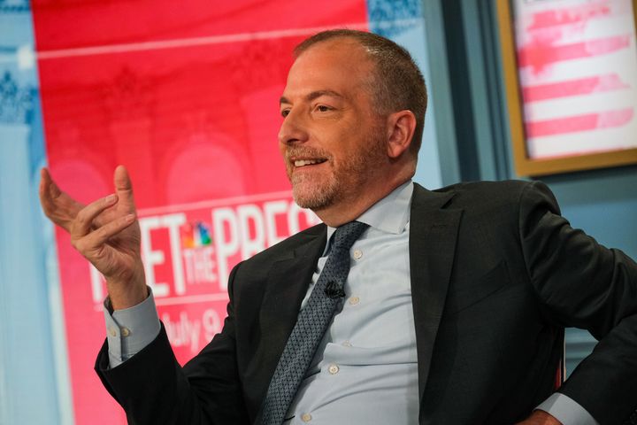 Moderator Chuck Todd appears on "Meet the Press" in Washington, D.C., on July 9, 2023.