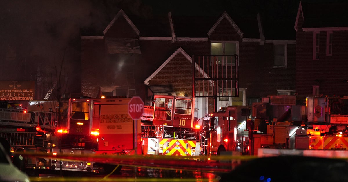 Plane With 6 Aboard Crashes In Philadelphia, Setting Homes Ablaze And Unleashing A Fireball