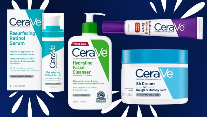 CeraVe's collection of skin care products include everything from retinol serums to cleansers and targeted body creams. 