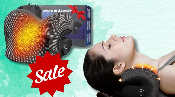 This wireless heated neck stretcher is under $35, grab one now. 