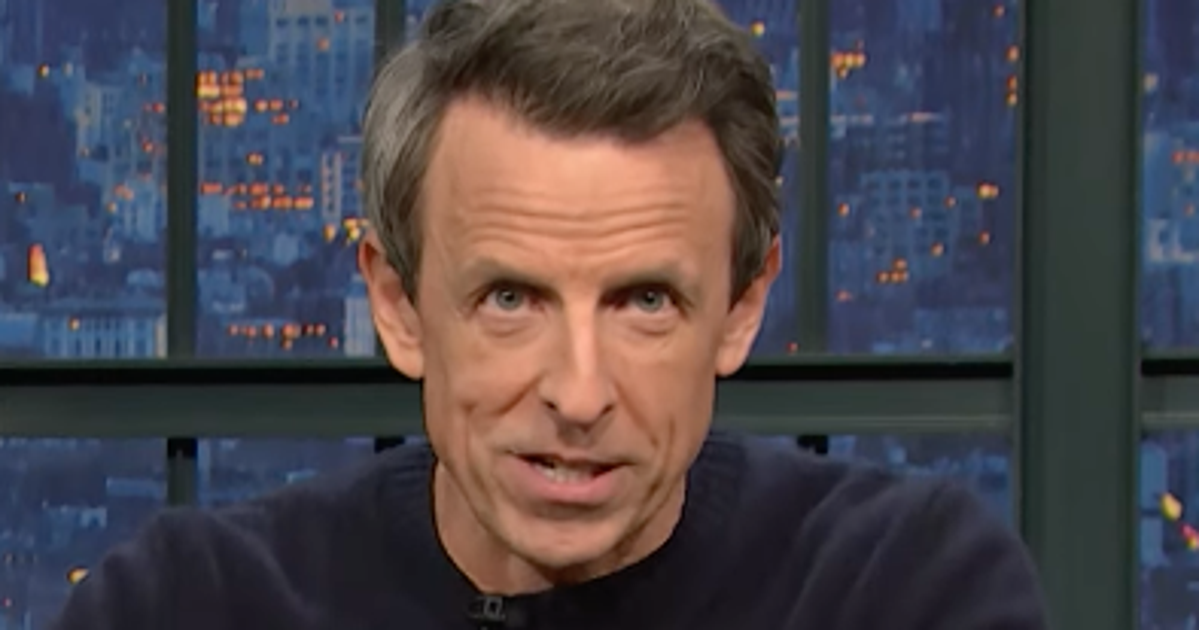 NextImg:Seth Meyers’ Audience Cheers After F-Bomb Swing At Democrats Over Trump