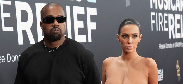 Ye, formerly known as Kanye West, and his wife Bianca Censori at the Grammys