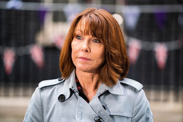 Kay Burley pictured outside Downing Street in June 2022