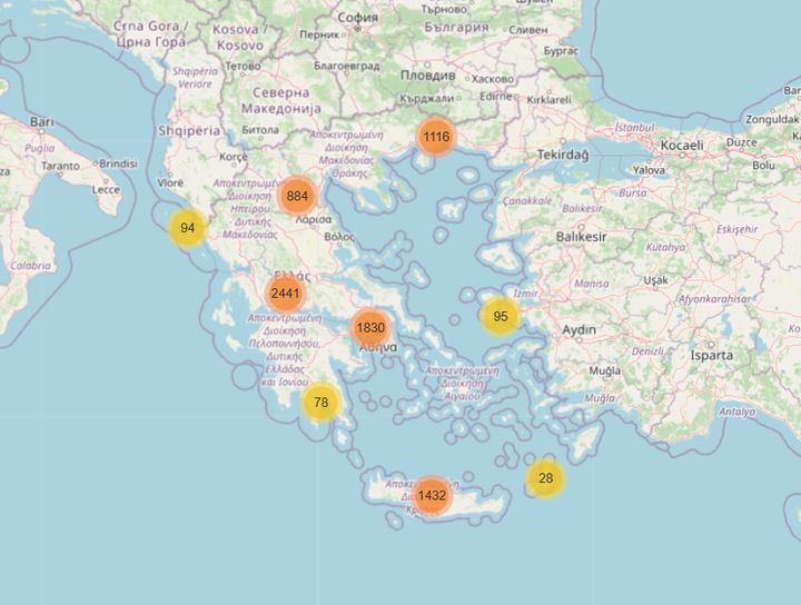 Ψηφιακός χάρτης με τα ασφαλή σημεία συγκέντρωσης σε Σαντορίνη και Αμοργό