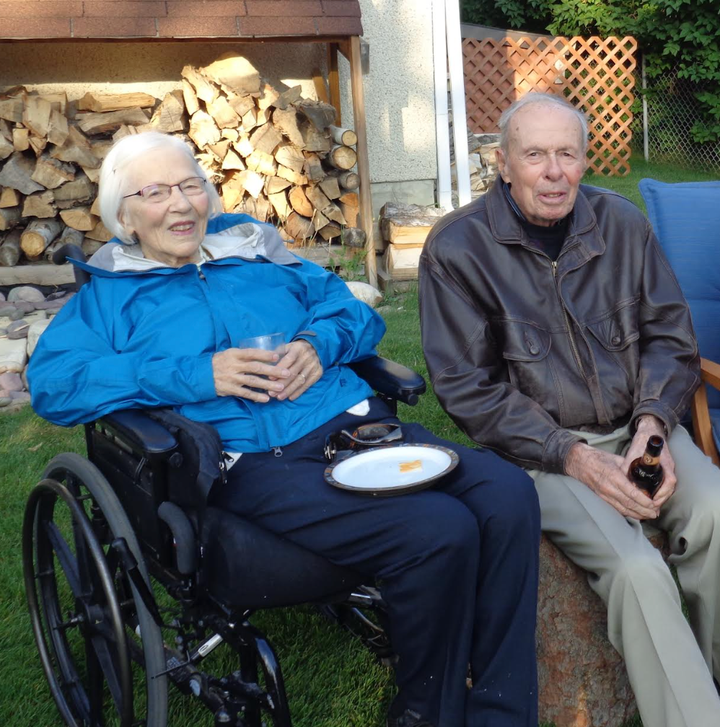 The author's parents in 2013. "Dad would pass away 18 months after this picture was taken," the author writes. "Mom would follow a year after Dad."