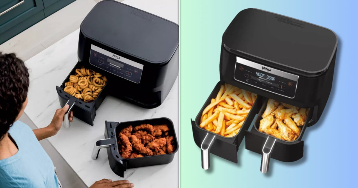 The Ninja 2-Basket Air Fryer Is All You Need If You Are Too Busy To Cook — And It's 50% Off Right Now