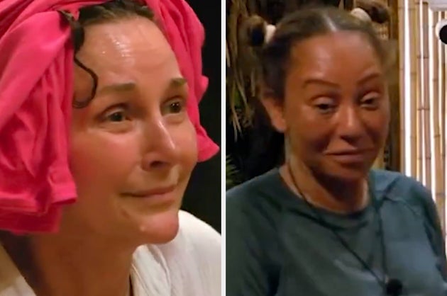 Shirley Ballas and Mel B pictured during their row on Celebrity Bear Hunt