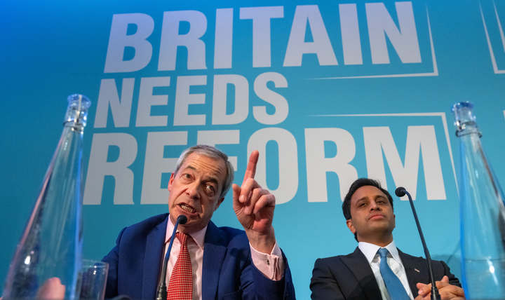 Nigel Farage and Zia Yusuf