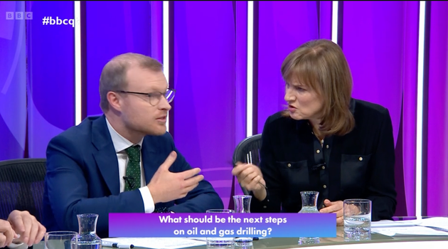 Energy minister Michael Shanks and Fiona Bruce