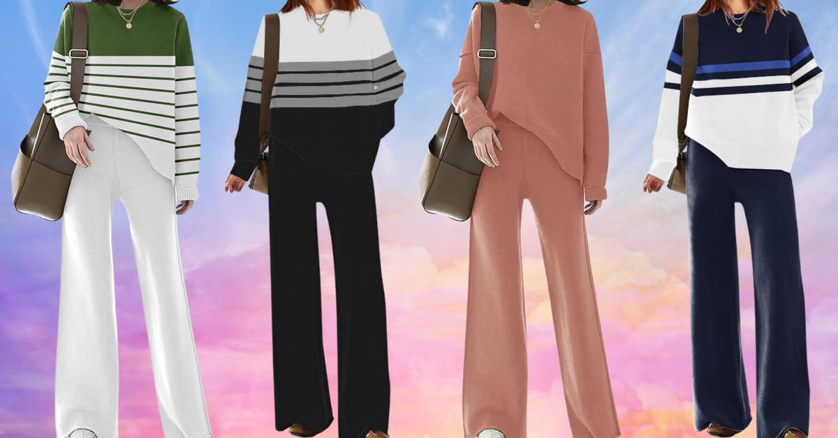 NextImg:Stop Wearing Pajamas To The Airport. This Cute Lounge Set Is Just As Comfy