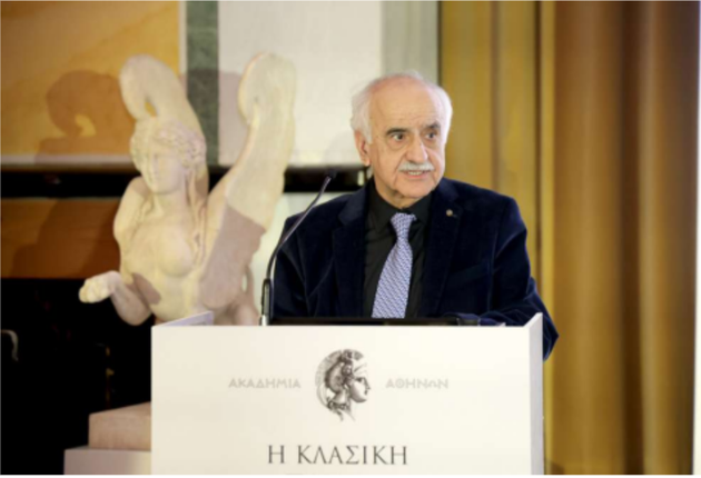 Ο Πρόεδρος της Ακαδημίας Αθηνών, Μιχάλης Τιβέριος.