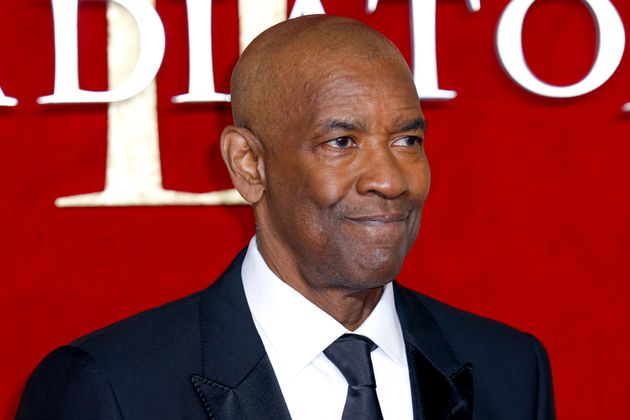 Denzel Washington at the premiere of Gladiator II in November 2024