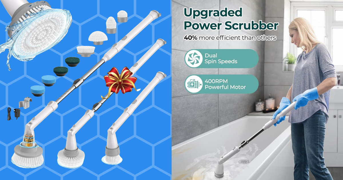 NextImg:This Back-Saving Electric Spin Scrubber Is Under $24 For A Limited Time