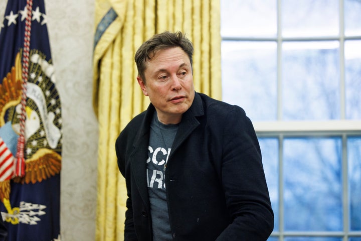 Elon Musk, here at the White House Tuesday, is leading a team of investors offering $97.4 billion to takeover the company behind ChatGPT.