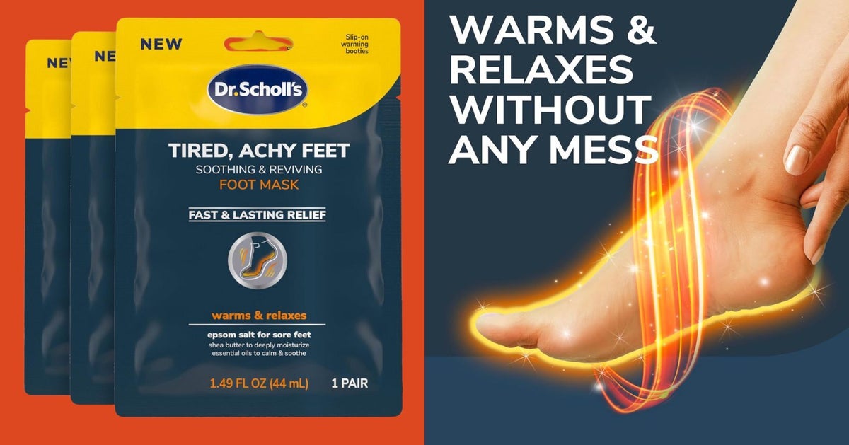 Reviewers Call These Dr. Scholl's Foot Masks 'Miracle Workers' For Sore, Tired Feet