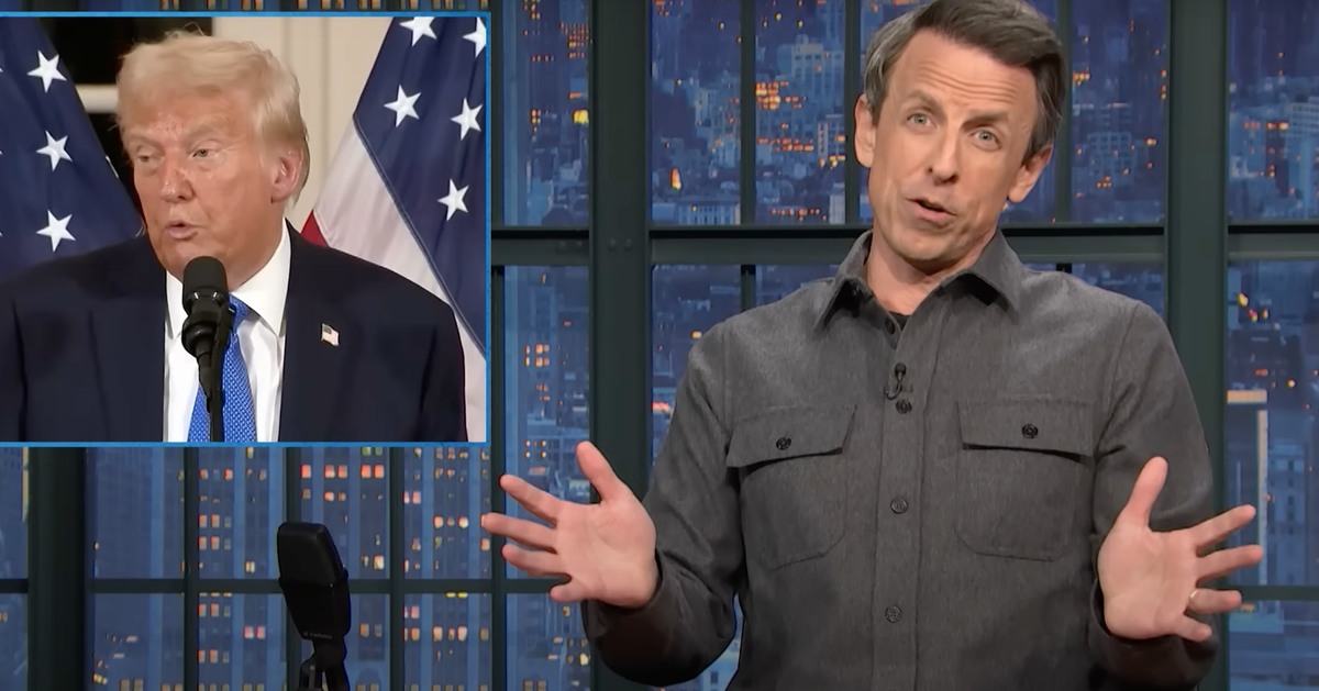 NextImg:Seth Meyers Spots Surefire Sign That Trump Has No Plan To Lower Prices