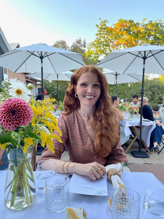 The author this past summer, embracing a more relaxed lifestyle in this new chapter of her life.