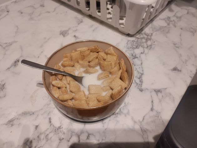 The same bowl of cereal after 20 minutes