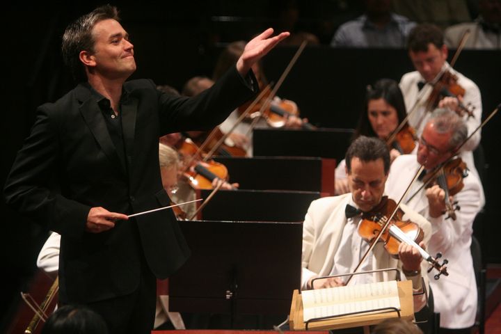 Ο μαέστρος Έντουαρντ Γκάρντνερ στο Avery Fisher Hall. (Photo by Hiroyuki Ito/Getty Images)