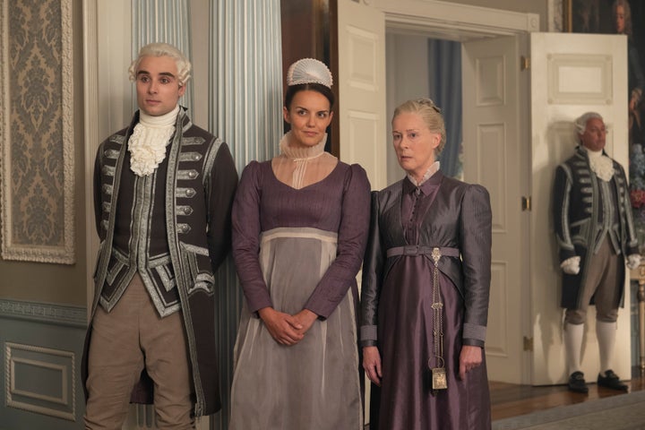 Oli Higginson stars as Footman John, Sophie Lamont as Celia and Geraldine Alexander as Mrs. Wilson