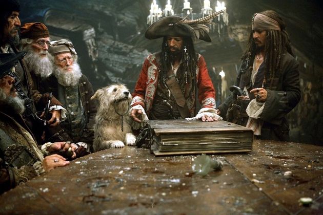 Keith Richards and Johnny Depp in Pirates Of The Caribbean: At World's End back in 2007