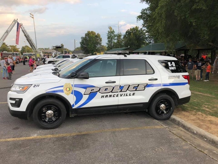 A Hanceville Police Department squad car.